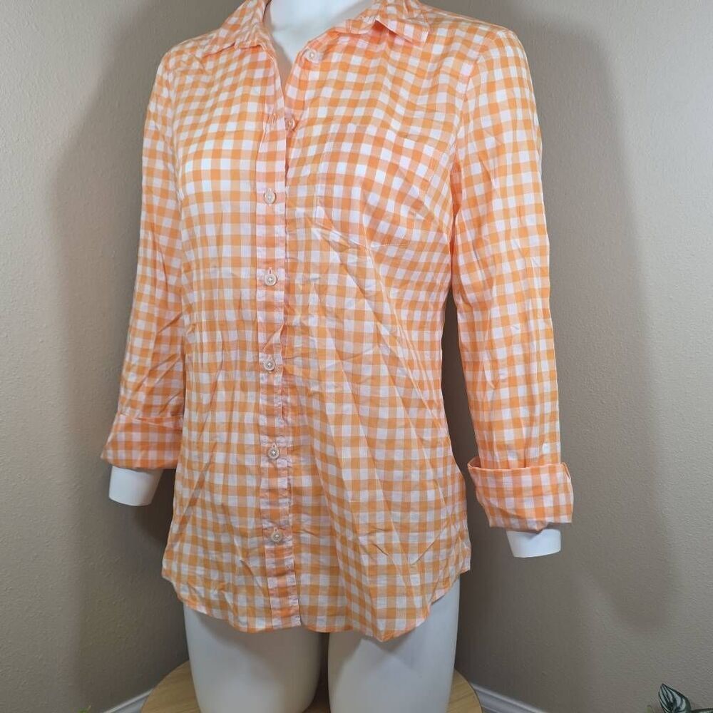 J Crew Creamcicle Orange Blouse